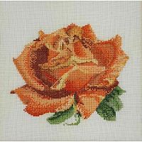 Тhеа Gouverneur 3075A (набір для вишивання муліне) "Червона троянда" 17x15 см