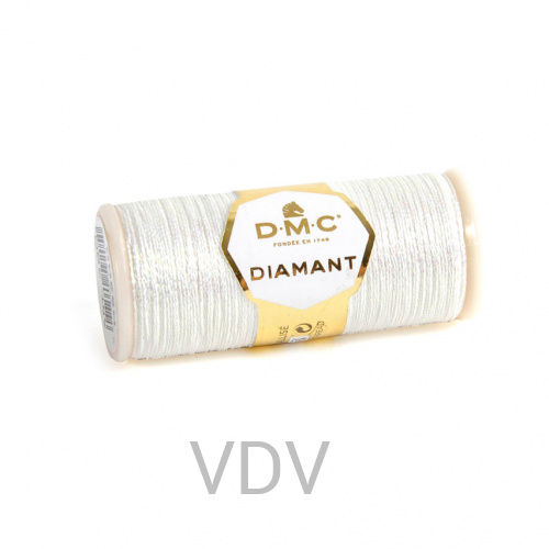D5200 Нитка Diamant металізована для ручної вишивки, 35 м