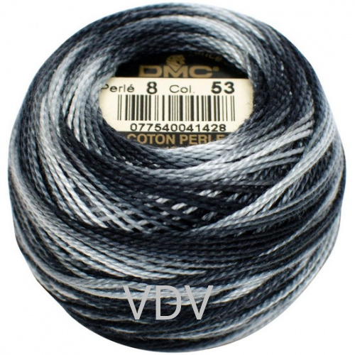 53 Нитка DMC Pearl Cotton (10х80 м) 100% бавовна, арт.116/8