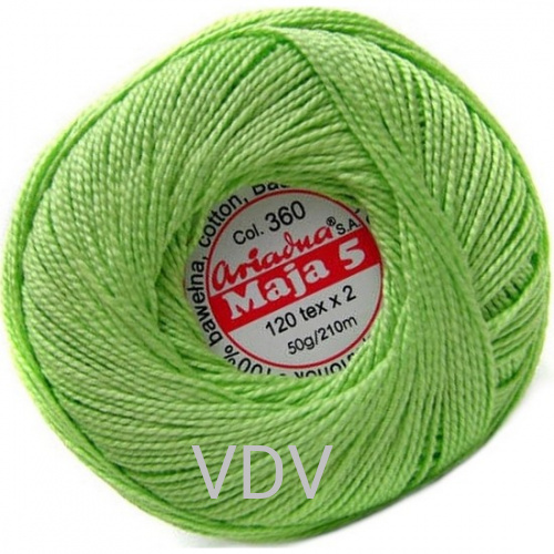 0360 Пряжа Ariadna Maja 5 (10х50 г/210 м) 100% бавовна