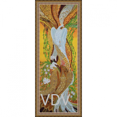 КВ Т-0491 "Чарівні птахи"  (вишита картина бісером Preciosa (Чехія) 22х62 см