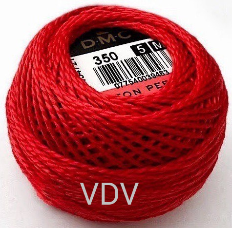 350 Нитка DMC Pearl Cotton (10х45 м) 100% бавовна, арт.116/5