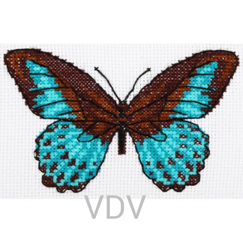 М-0218-S "Метелик" (набір для вишивання 100% індійський шовк) 11х15 см
