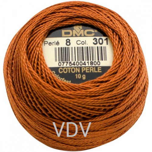 301 Нитка DMC Pearl Cotton (10х80 м) 100% бавовна, арт.116/8