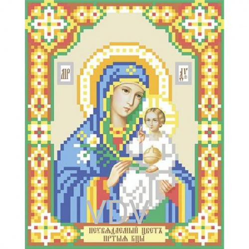 ТН-0618 "Ікона Божої Матері "Неувядаемый цвет"" (набір для вишивання бісером12/0) 10x12 см