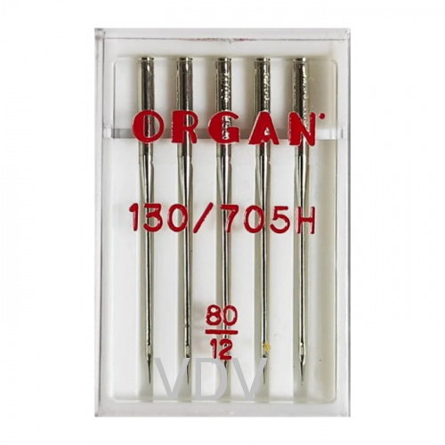 Наб. маш. голок Organ (Японія) Стандарт №80 (5 шт) Наб. маш. голок Organ (Японія) Стандарт №80 (5 шт)