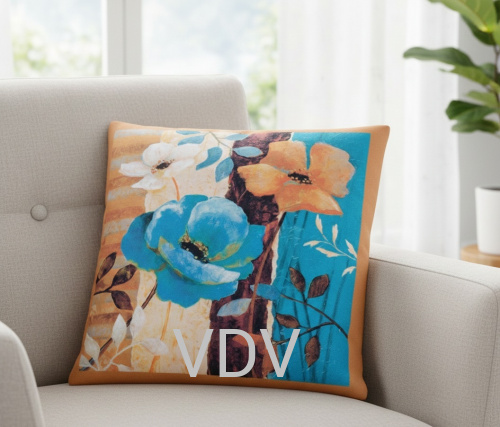 ГПМ-047 Чохол для інтер'єрної подушки (Вінтаж) 40х40 см