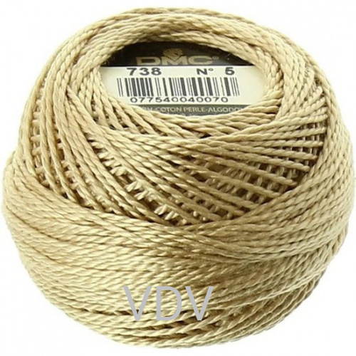 738 Нитка DMC Pearl Cotton (10х45 м) 100% бавовна, арт.116/5