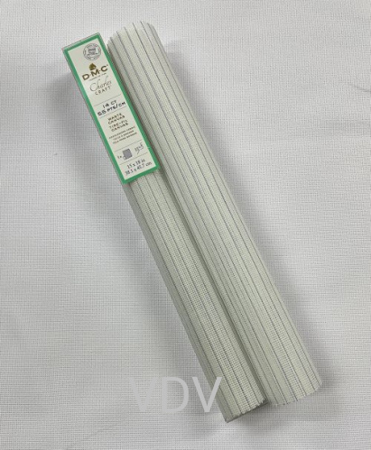 DC7200BX Тканина DMC 14ct (38х45,7 см) 100% бавовна, розлінована blanc