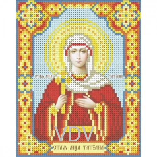 Т-0256 "Св. великомучениця Тетяна" (схема для вишивання бісером) 12х15 см