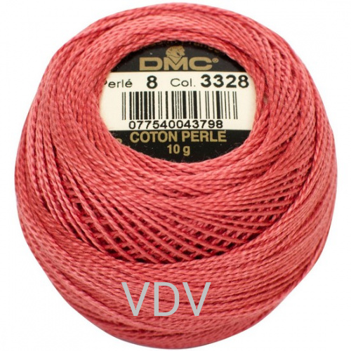 3328 Нитка DMC Pearl Cotton (10х80 м) 100% бавовна, арт.116/8