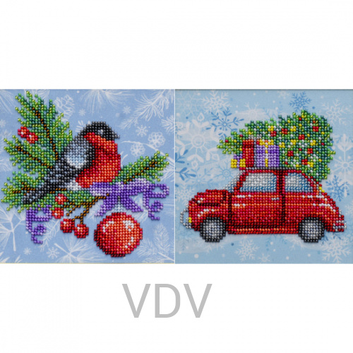 ТН-1291 "Різдвяні канікули" (набір для вишивання бісером) 13x13 см