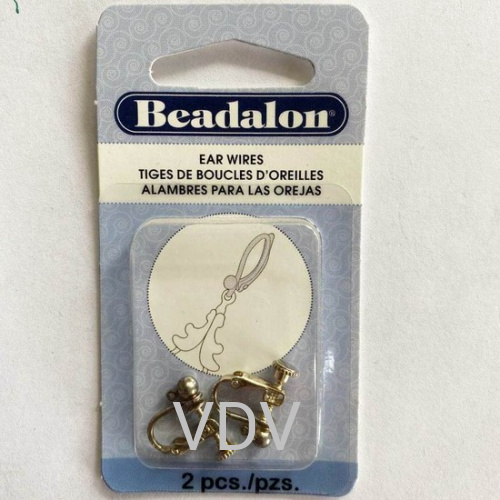 308B-510 Кліпси Beadalon (США) срібло (2 шт.)