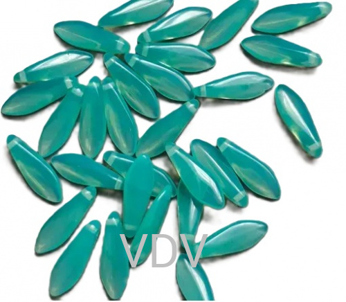 111-69014-00-5/16мм-61100 Намистини DAGGERS (прозорий бірюзовий) (10 г)