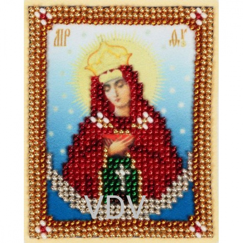 Т-0807 "Образ Пресвятої Богородиці "Остробрамська" (схема для вишивання бісером) 6.5x8 см