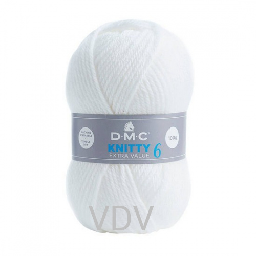 961 Пряжа DMC Knitty 6 (10 мотків х 100 гр) 137 метрів, 100% акрил (Франція)