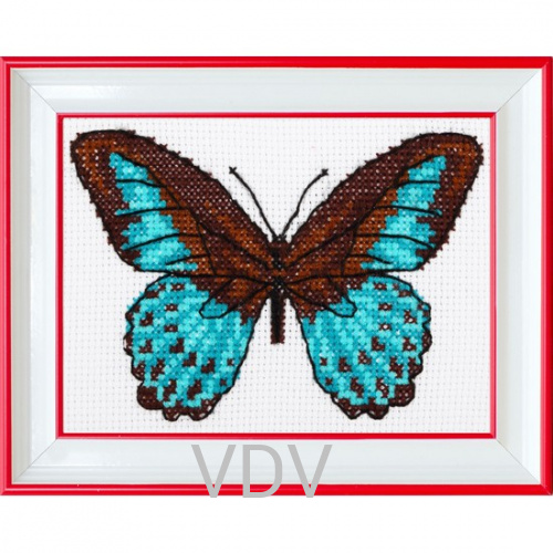 КВ М-0218 "Метелик" (вишита картина муліне акрил) 11х15 см