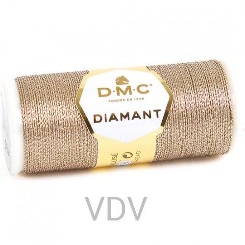 D225 Нитка Diamant металізована для ручної вишивки, 35 м