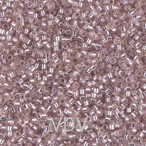 DB-1433 Бісер Miyuki Delica Beads 11/0 (блискучий, світло-срібно-рожевий) 50 г
