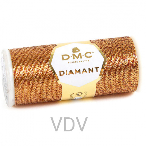 D301 Нитка Diamant металізована для ручної вишивки, 35 м