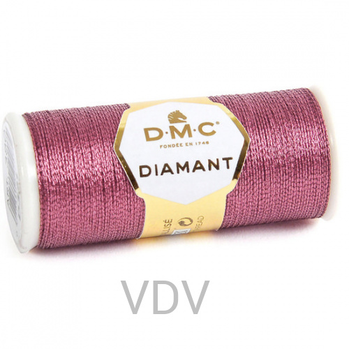 D316 Нитка Diamant металізована для ручної вишивки, 35 м